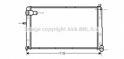 AVA QUALITY COOLING cna2074 -  Радиатор, охлаждение двигателя